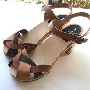Swedish Hasbeens Kringlan Tri-color Sandal
